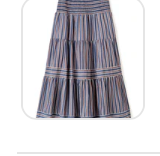 Cartolina Navy Stripe Skirt