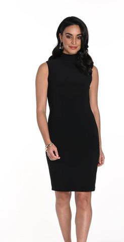 Frank Lyman Black Knit Sleeveless Dress