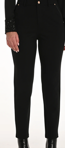 Frank Lyman Black High Waisted Trousers