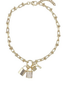 MB Dillon Gold Charm Necklace