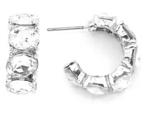 MB Quin Silver Clear Earring