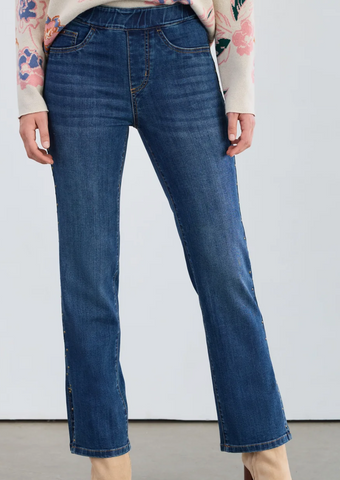 FDJ Pull On Straight Ankle Denim