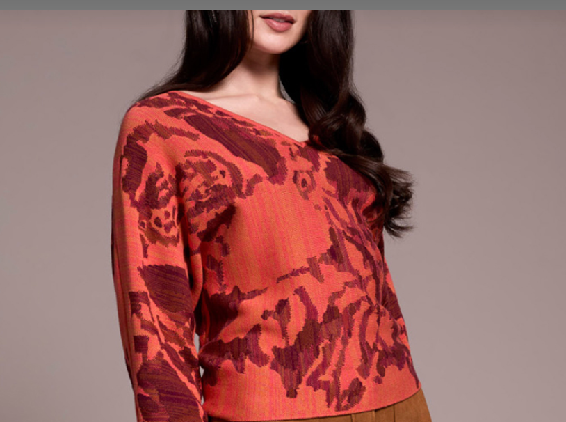 Tribal Coralblaze Print Sweater