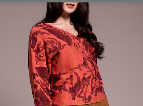 Tribal Coralblaze Print Sweater