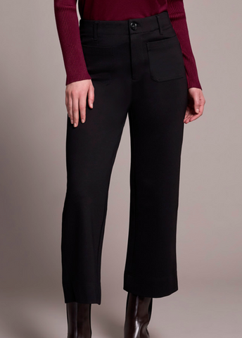 Tribal Black High Rise Capri W Pocket