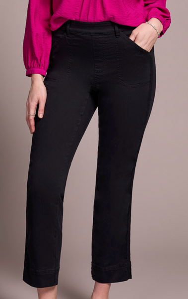 Tribal Pull On Ankle Pant W Side Leg Tape Detail