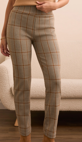 Tribal Ice Latte Pull On Ankle Pant