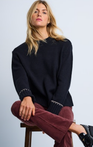Lisa Todd Black Cuff Up Sweater