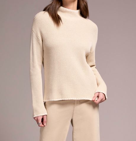 Tribal Moonstone Funnel Neck Sweater