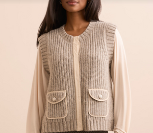 Tribal Sandstone Vest W Pockets