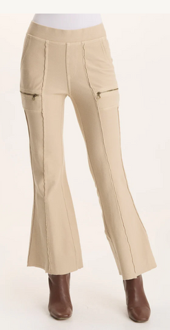 XCVI Park Ave Ninian Zipper Flared Pant
