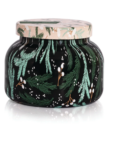 Capri Blue Crystal Pine Holiday Pattern Candle
