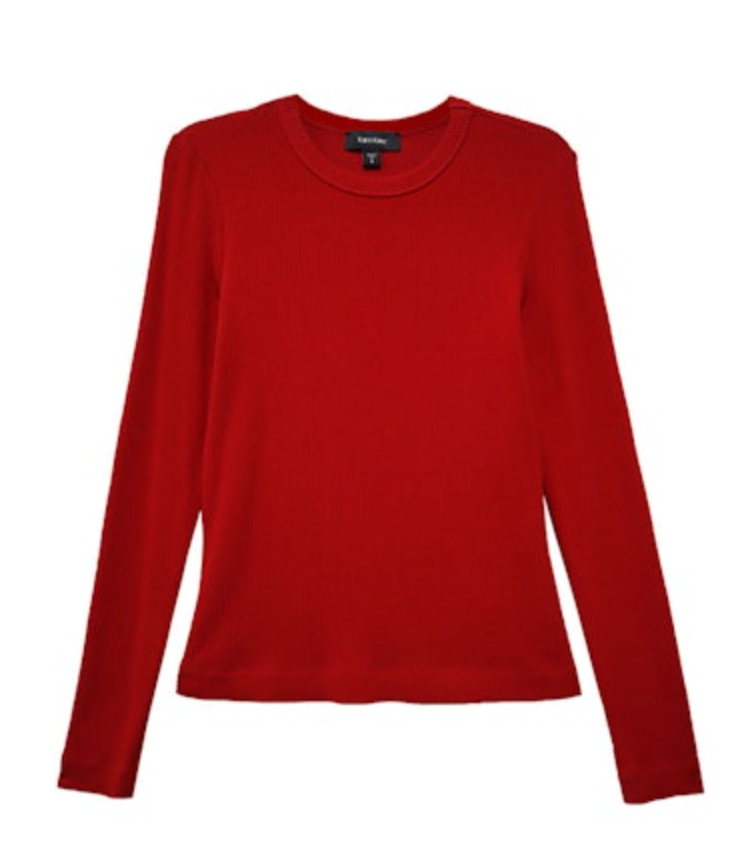 Karen Kane Ribbed Crew Neck Tee