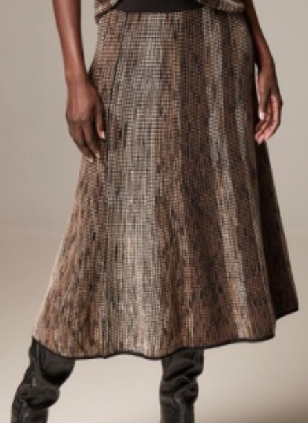 Nic & Zoe Ombre Pixel Knit Skirt