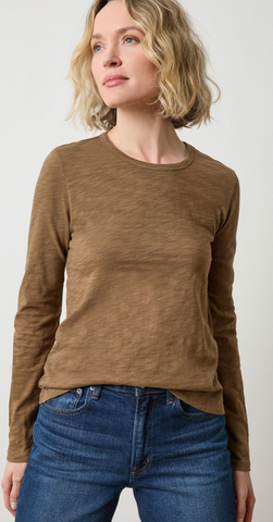 Lilla P Truffle Long Sleeve Crew Neck Tee