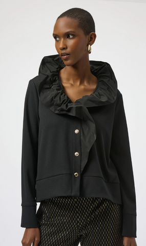 JR Black Fit Jacket  W Fun Collar