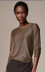 Nic And Zoe Diamonte Copper knit Top