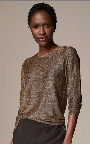Nic And Zoe Diamonte Copper knit Top