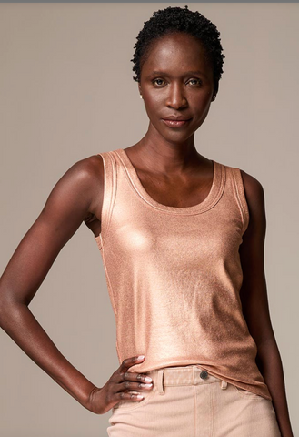 Nic And Zoe Glazed Rib Tank