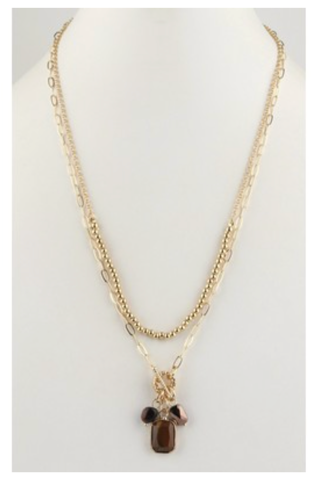 MB Dell Gold Jasper Necklace