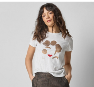Lilla P White Graphic Print Tee