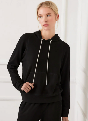 Karen Kane Rhinestone Drawstring Hoodie