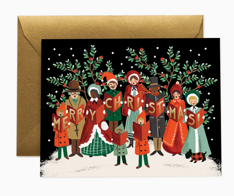 Rifle Paper Christmas Carolers Card