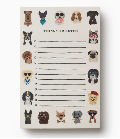 Rifle Paper Things To Fetch Notepad