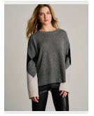 Lisa Todd Power Surge Fog Cashmere Sweater