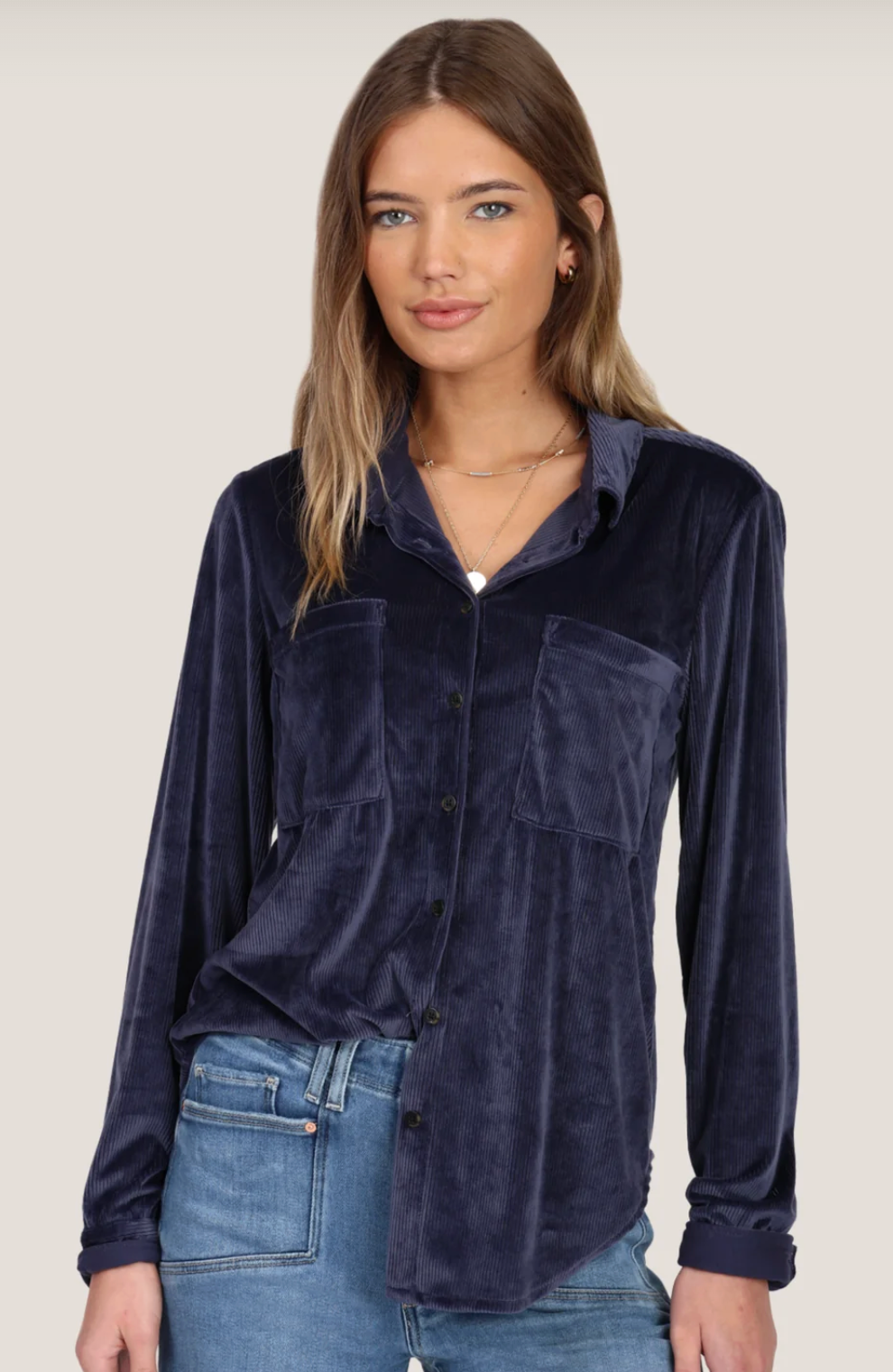 Dylan Navy Maeve Shirt
