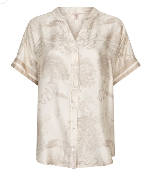 Esqualo Safari Short Sleeve Blouse