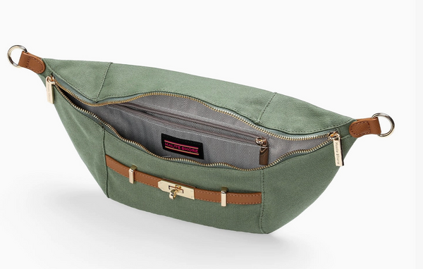 Haute Shore Emily Dublin Canvas Sling Bag-Green