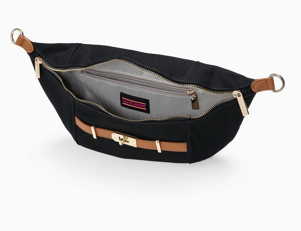 Haute Shore Emily Milaan Canvas Sling Bag-Black