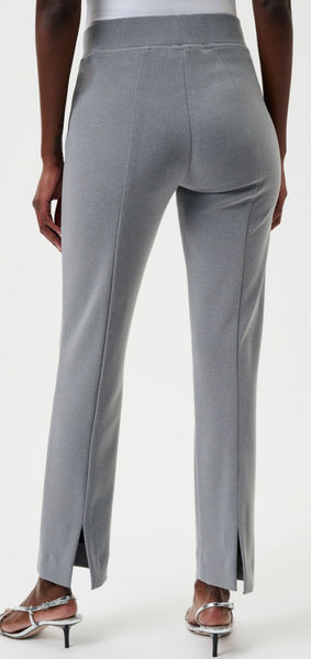Joseph Ribkoff Classic Straight Knit Pant-Grey Melange