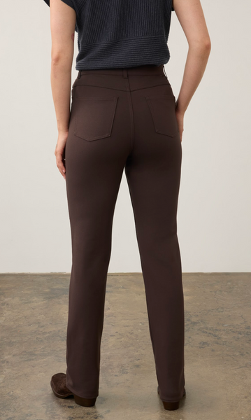 French Dressing Suzanne Straight Leg Pant-Brown