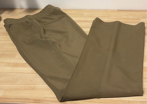 Esqualo Army Green Wide Leg Trouser
