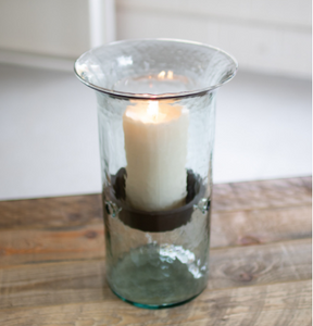 Kalalou Med. Glass Candle Cylinder