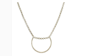 Marjorie Baer Small Arch W/ Chain Necklace