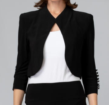 Joseph Ribkoff Short Black Bolero Jacket