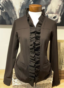 Ace NY Black Ruffle Jacket