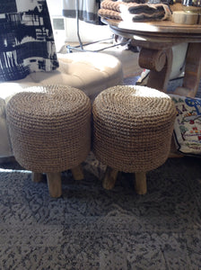 Zodax Equestrian Woven Foot Stool