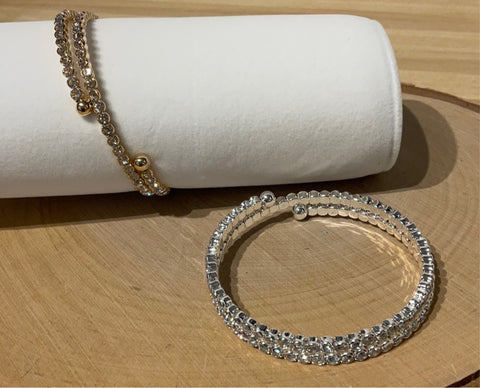 Coronet 3MM Crystal Wrap Bracelet