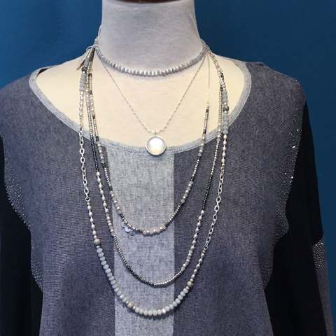 Meghan Browne Elsa Silver Necklace