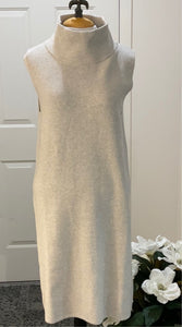 Burgess Lather/Gray Mock Neck Sleeveless Sweater Dress