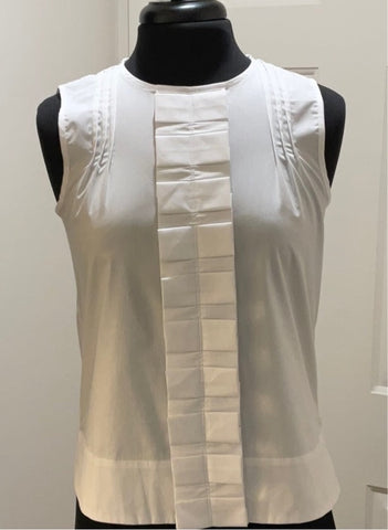 Peace Of Cloth Pisces White Sleeveless Blouse