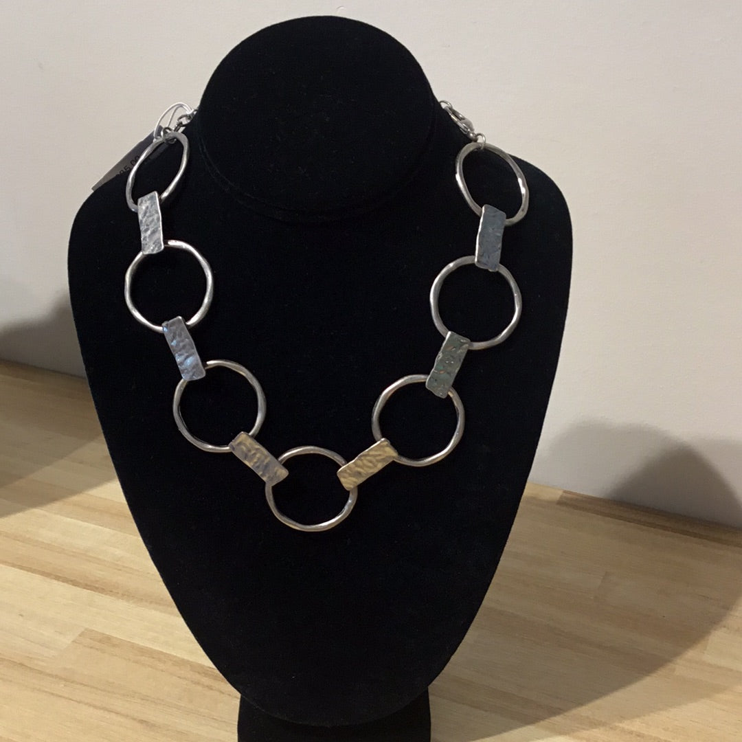 Meghan Browne Edge Silver Necklace