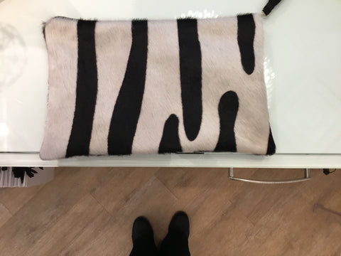 Parker & Hyde Zebra Clutch